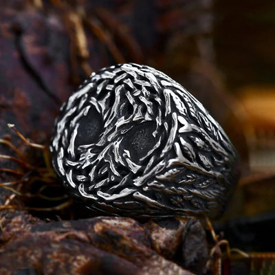 Bague Viking l'arbre de vie Yggdrasil-HERITAGE VIKING