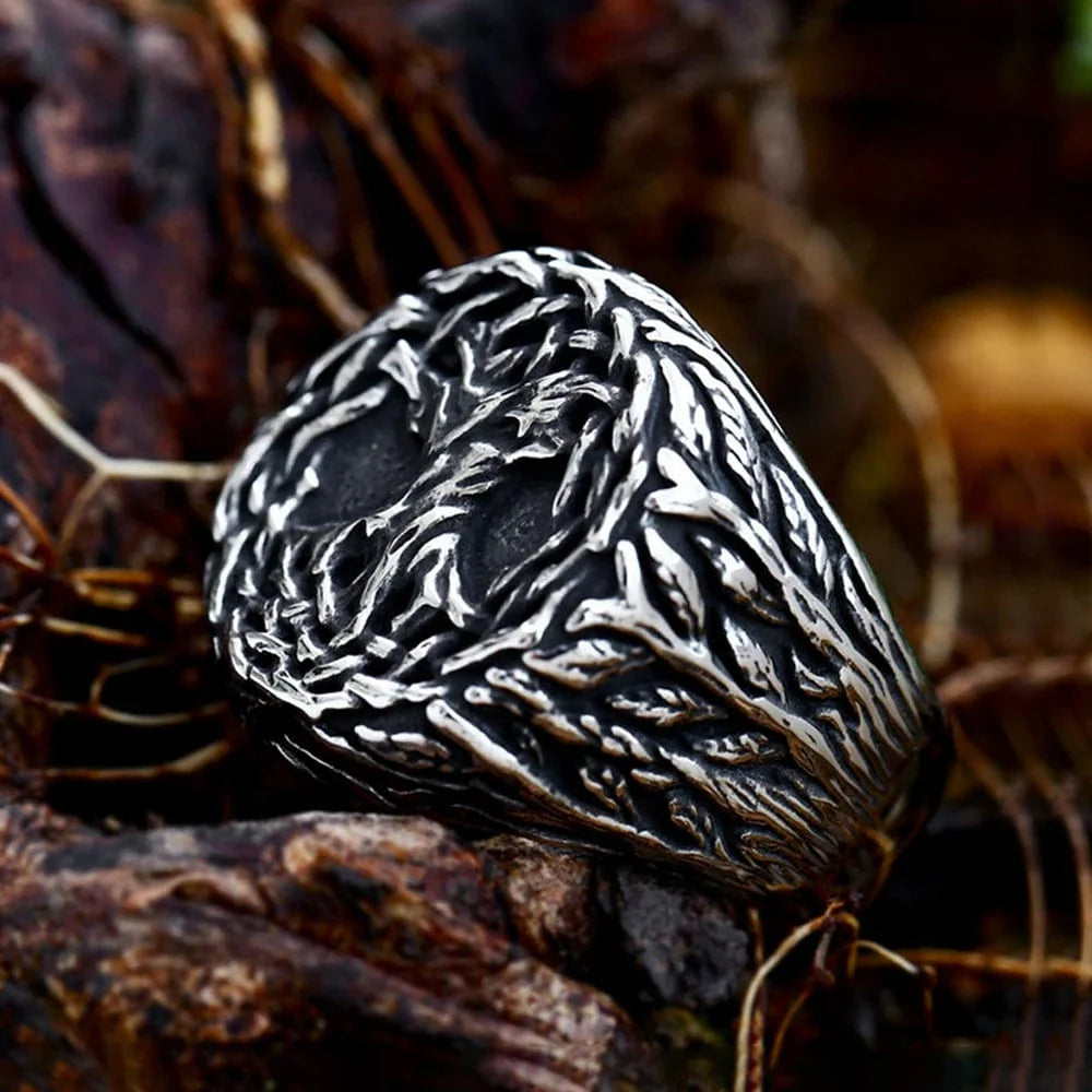 Bague Viking l'arbre de vie Yggdrasil-HERITAGE VIKING