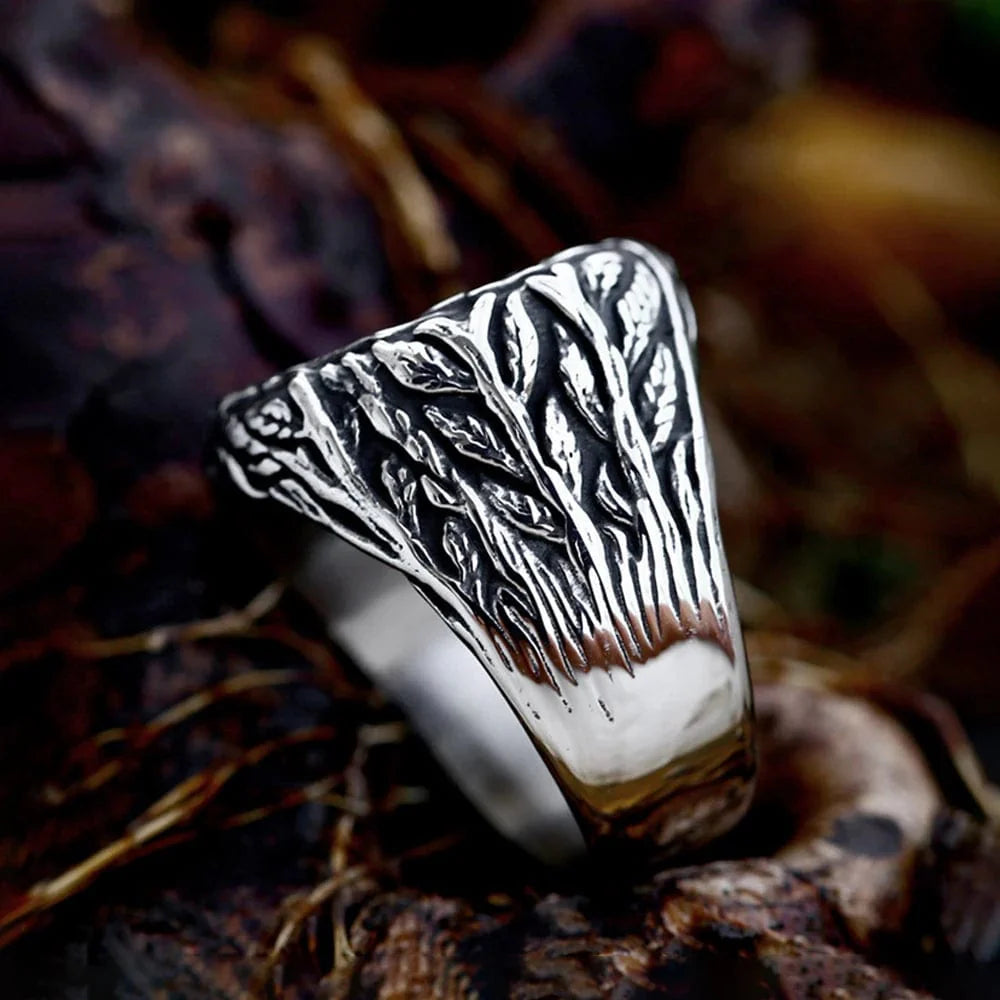 Bague Viking l'arbre de vie Yggdrasil-HERITAGE VIKING