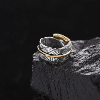 Bague viking - Les Ailes de Huginn et Muninn-HERITAGE VIKING