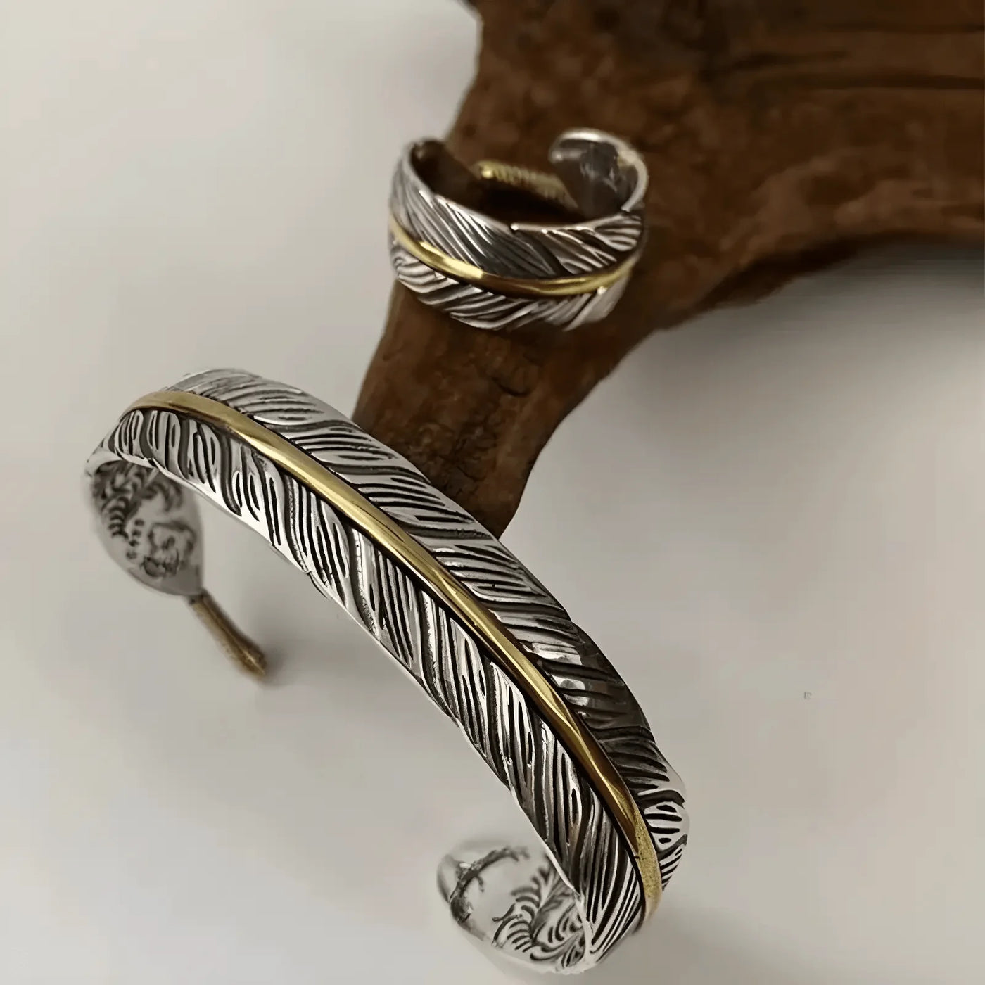 Bague viking - Les Ailes de Huginn et Muninn-HERITAGE VIKING
