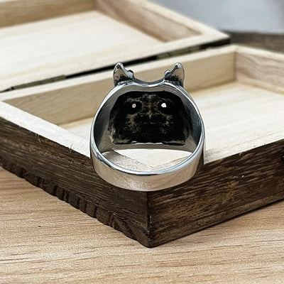 Bague Viking Masque de Fenrir-HERITAGE VIKING