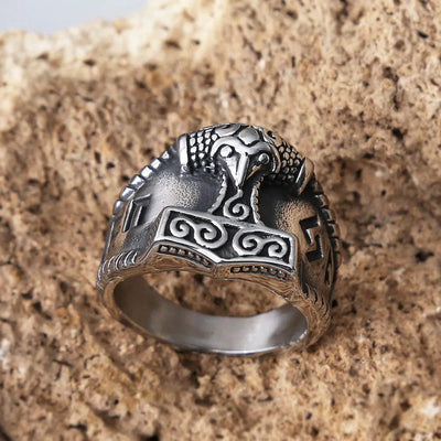 Bague Viking Puissance de Mjolnir-HERITAGE VIKING