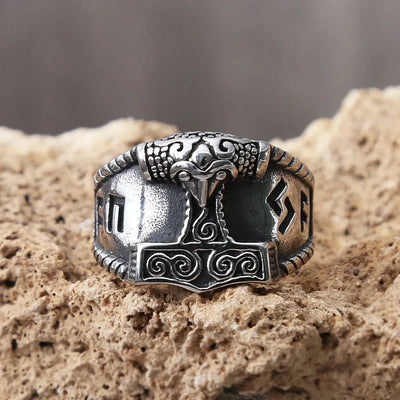 Bague Viking Puissance de Mjolnir-HERITAGE VIKING