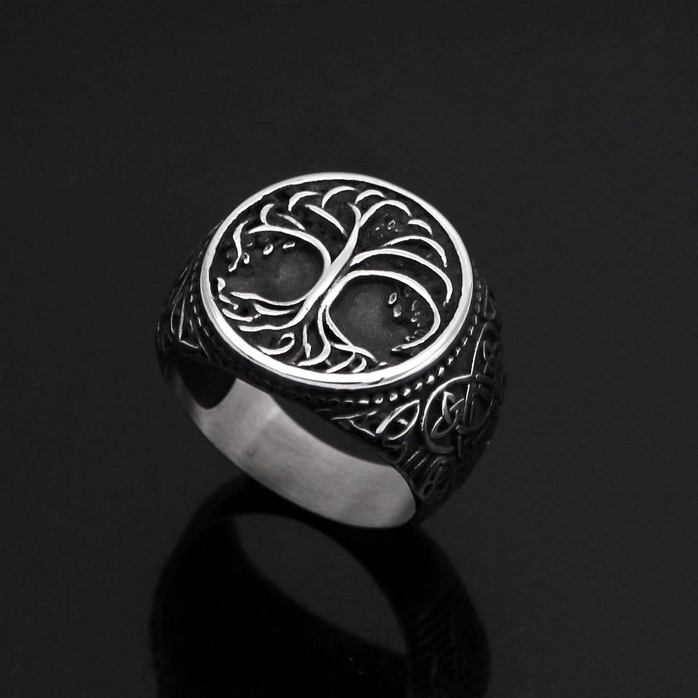 Bague Yggdrasil | Acier Inoxydable-HERITAGE VIKING