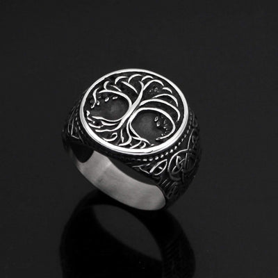 Bague Yggdrasil | Acier Inoxydable-HERITAGE VIKING