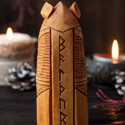 Statue en bois de Baldur-HERITAGE VIKING