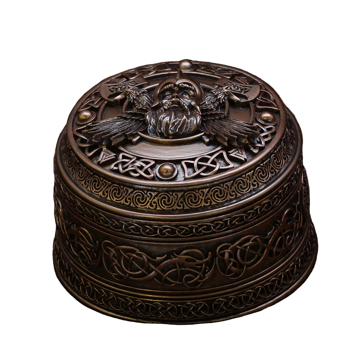 Boîte à Bijoux Viking - Odin - Bois et Métal
