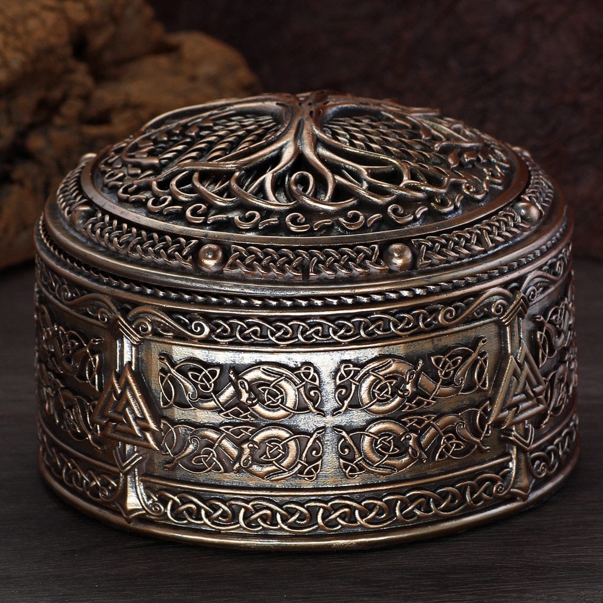 Boite à Bijoux Viking - Yggdrasil-HERITAGE VIKING