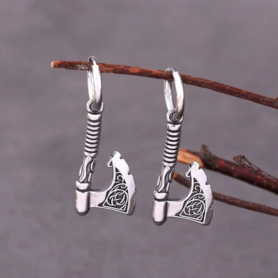 Boucles d'oreilles hache de Ragnar-HERITAGE VIKING