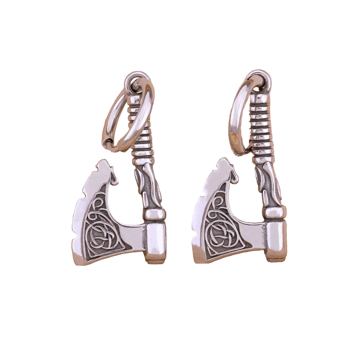 Boucles d'oreilles hache de Ragnar