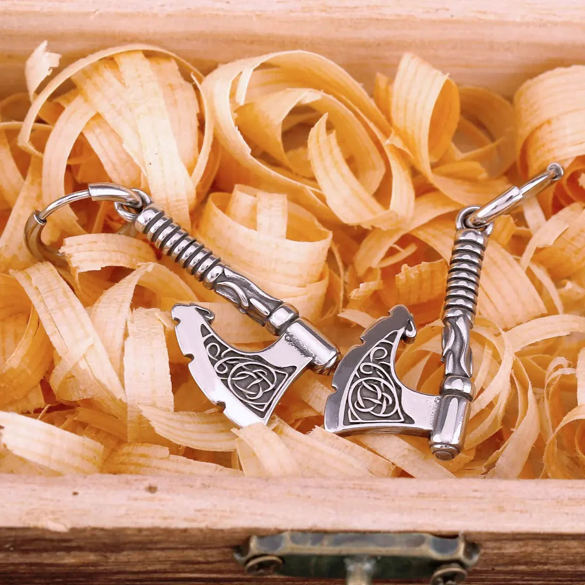 Boucles d'oreilles hache de Ragnar-HERITAGE VIKING