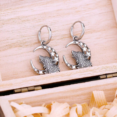 Boucles d'oreilles "Hurlement de Fenrir"-HERITAGE VIKING