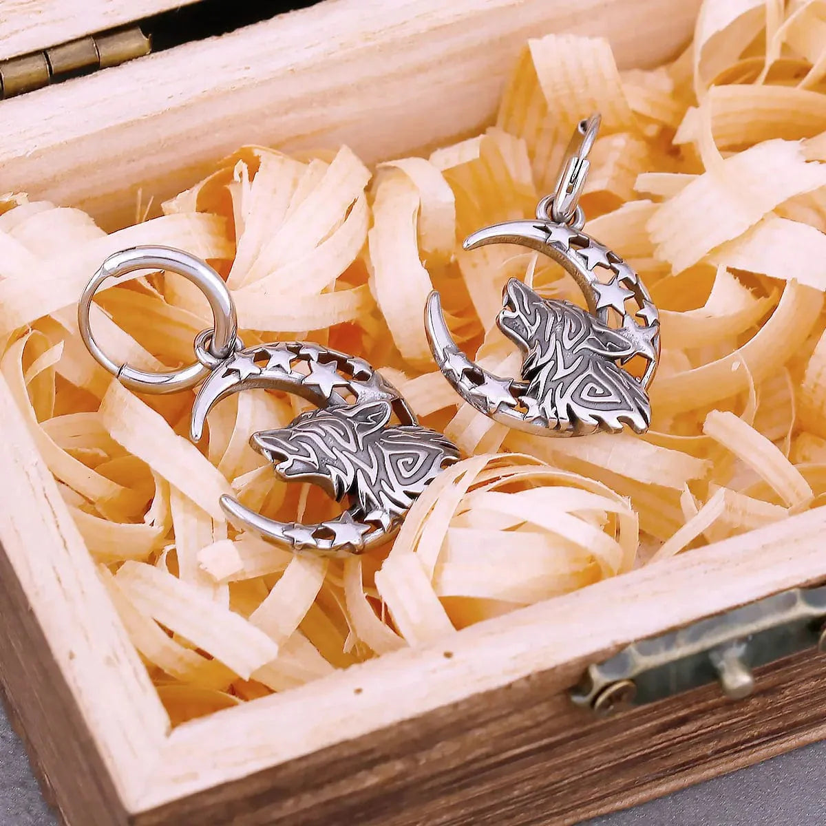 Boucles d'oreilles "Hurlement de Fenrir"-HERITAGE VIKING