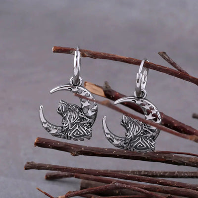 Boucles d'oreilles "Hurlement de Fenrir"-HERITAGE VIKING