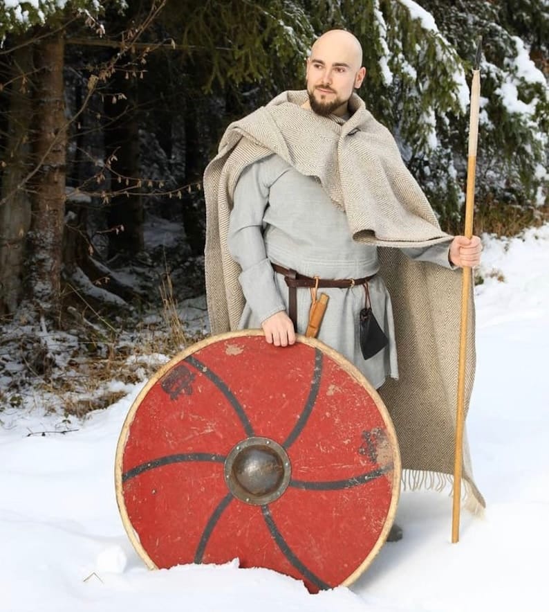 Bouclier Viking - L'Écu du Loup Fenrir-HERITAGE VIKING