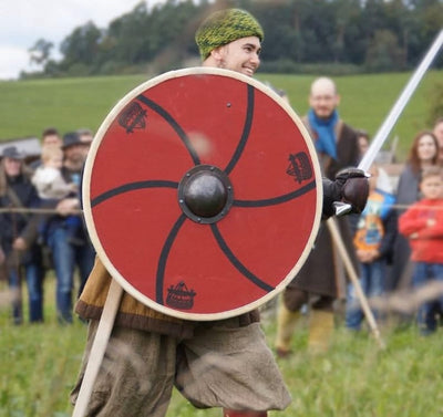 Bouclier Viking - L'Écu du Loup Fenrir-HERITAGE VIKING