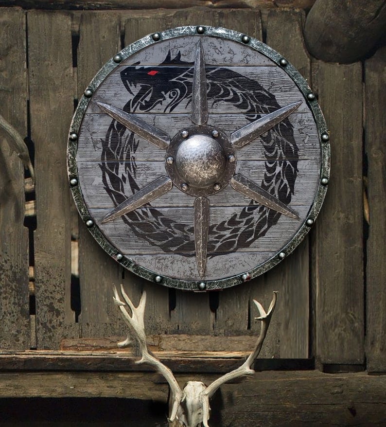 Bouclier Viking - La Garde des Runes Sacrées-HERITAGE VIKING
