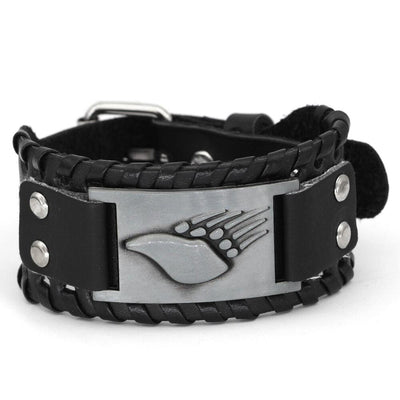 Bracelet Berserker en cuir-HERITAGE VIKING