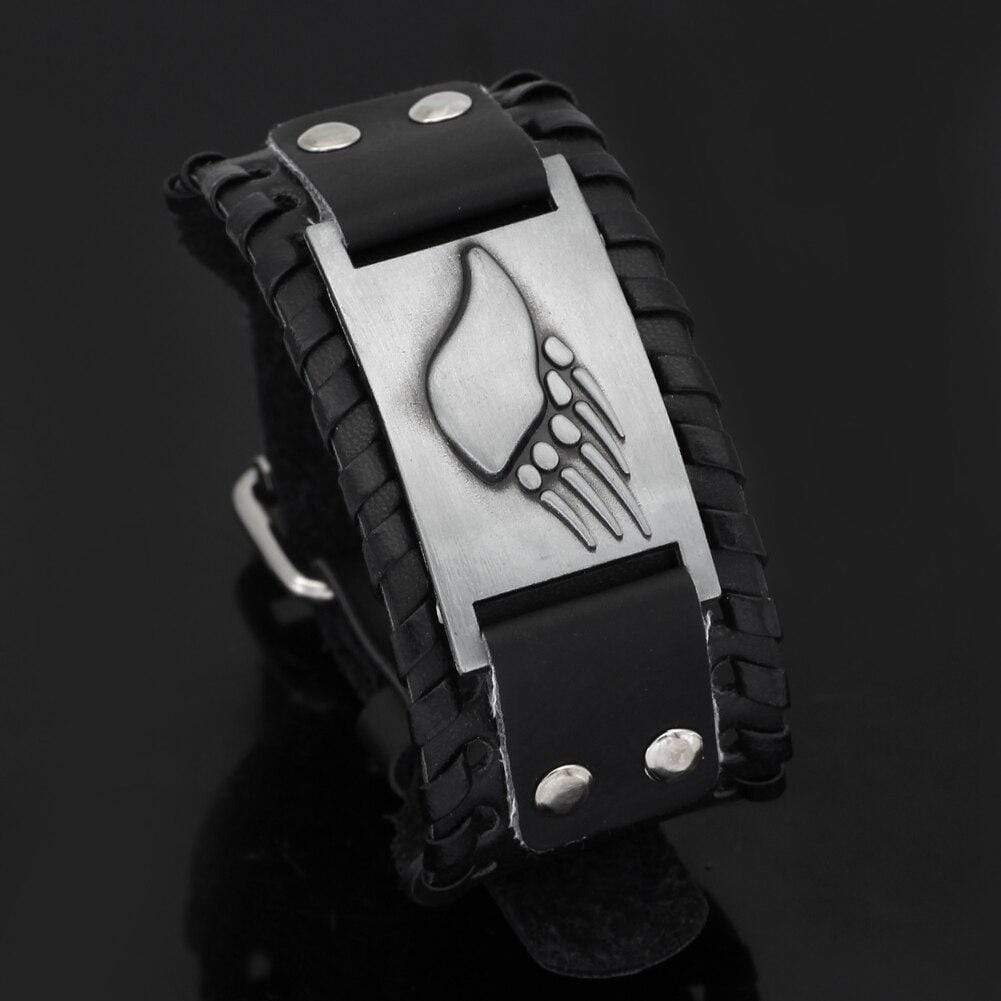 Bracelet Berserker en cuir-HERITAGE VIKING