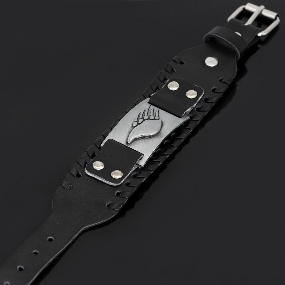 Bracelet Berserker en cuir-HERITAGE VIKING