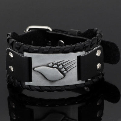 Bracelet Berserker en cuir-HERITAGE VIKING