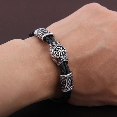 Bracelet boussole runique Vegvisir-HERITAGE VIKING