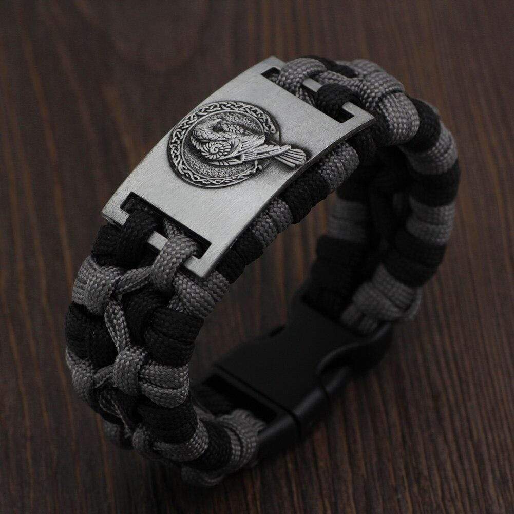Bracelet corbeau d'Odin paracorde-HERITAGE VIKING