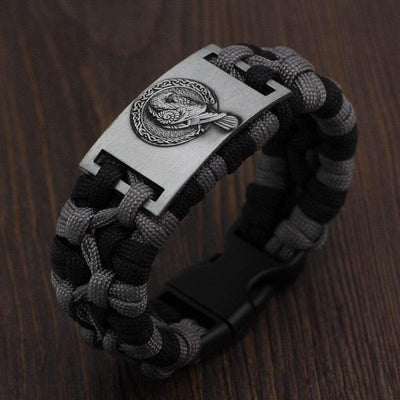 Bracelet corbeau d'Odin paracorde-HERITAGE VIKING