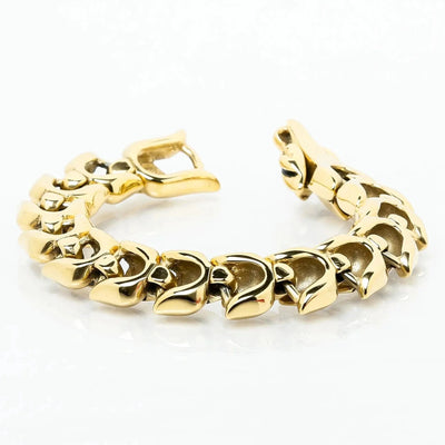 Bracelet du serpent "Colère de Jörmungand" - Or-HERITAGE VIKING