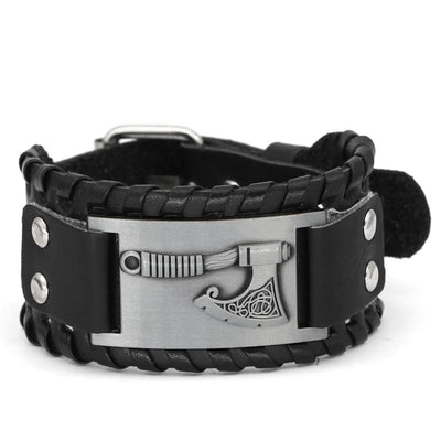Bracelet Hache en cuir-HERITAGE VIKING