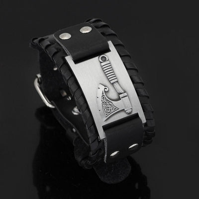 Bracelet Hache en cuir-HERITAGE VIKING