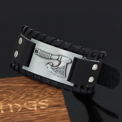 Bracelet Hache en cuir-HERITAGE VIKING