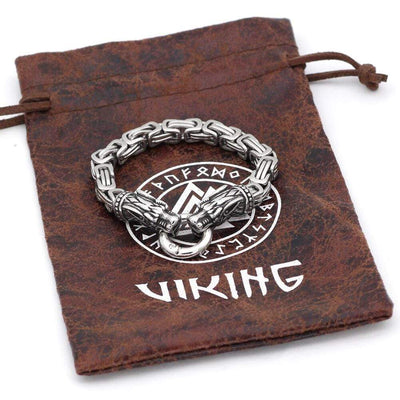 Bracelet loup Geri et Freki | Acier inoxidable-HERITAGE VIKING