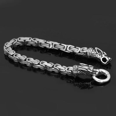 Bracelet loup Geri et Freki | Acier inoxidable-HERITAGE VIKING