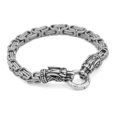Bracelet loup Geri et Freki | Acier inoxidable-HERITAGE VIKING
