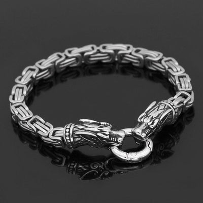 Bracelet loup Geri et Freki | Acier inoxidable-HERITAGE VIKING