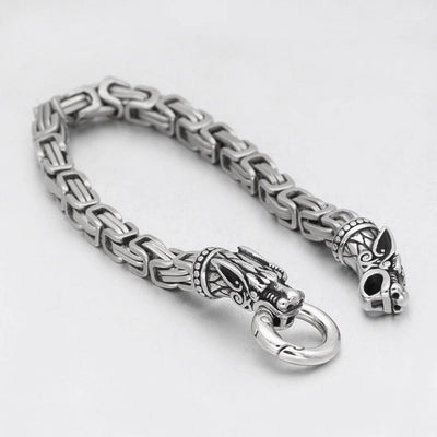 Bracelet loup Geri et Freki | Acier inoxidable-HERITAGE VIKING