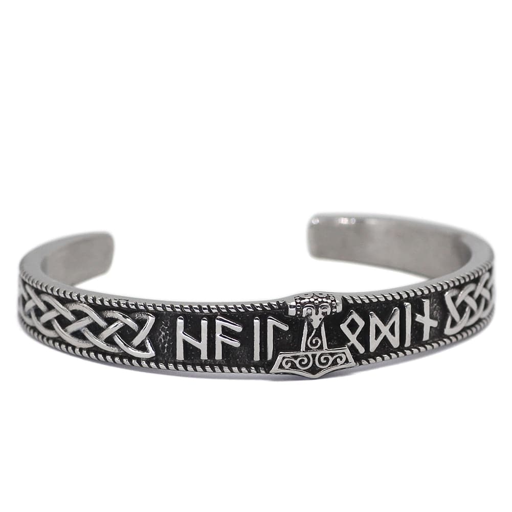 Bracelet Mjolnir porteur de runes-HERITAGE VIKING