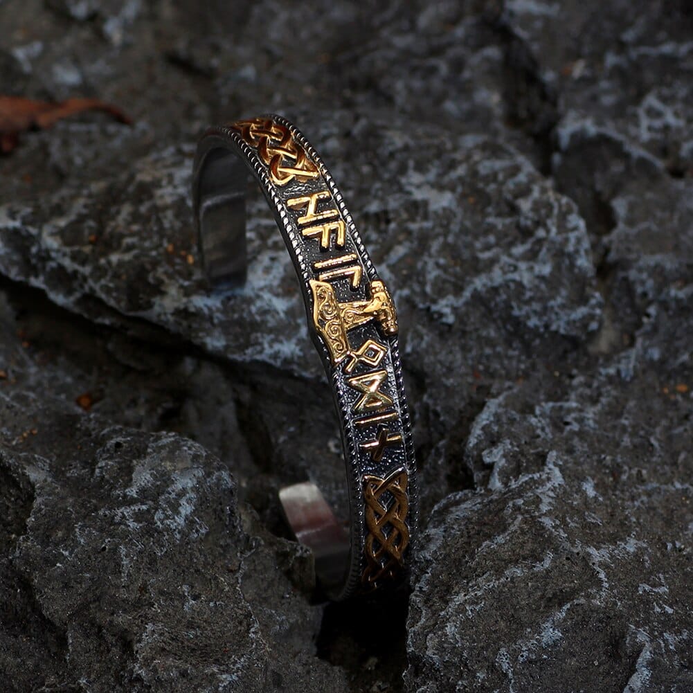 Bracelet Mjolnir porteur de runes-HERITAGE VIKING