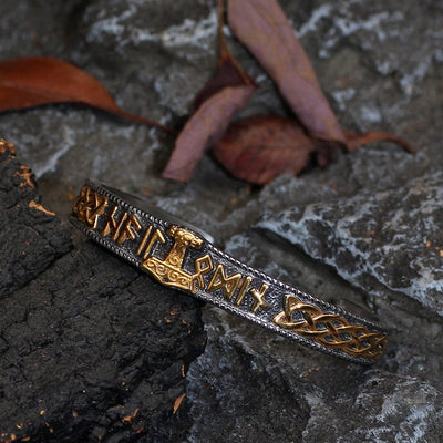 Bracelet Mjolnir porteur de runes-HERITAGE VIKING