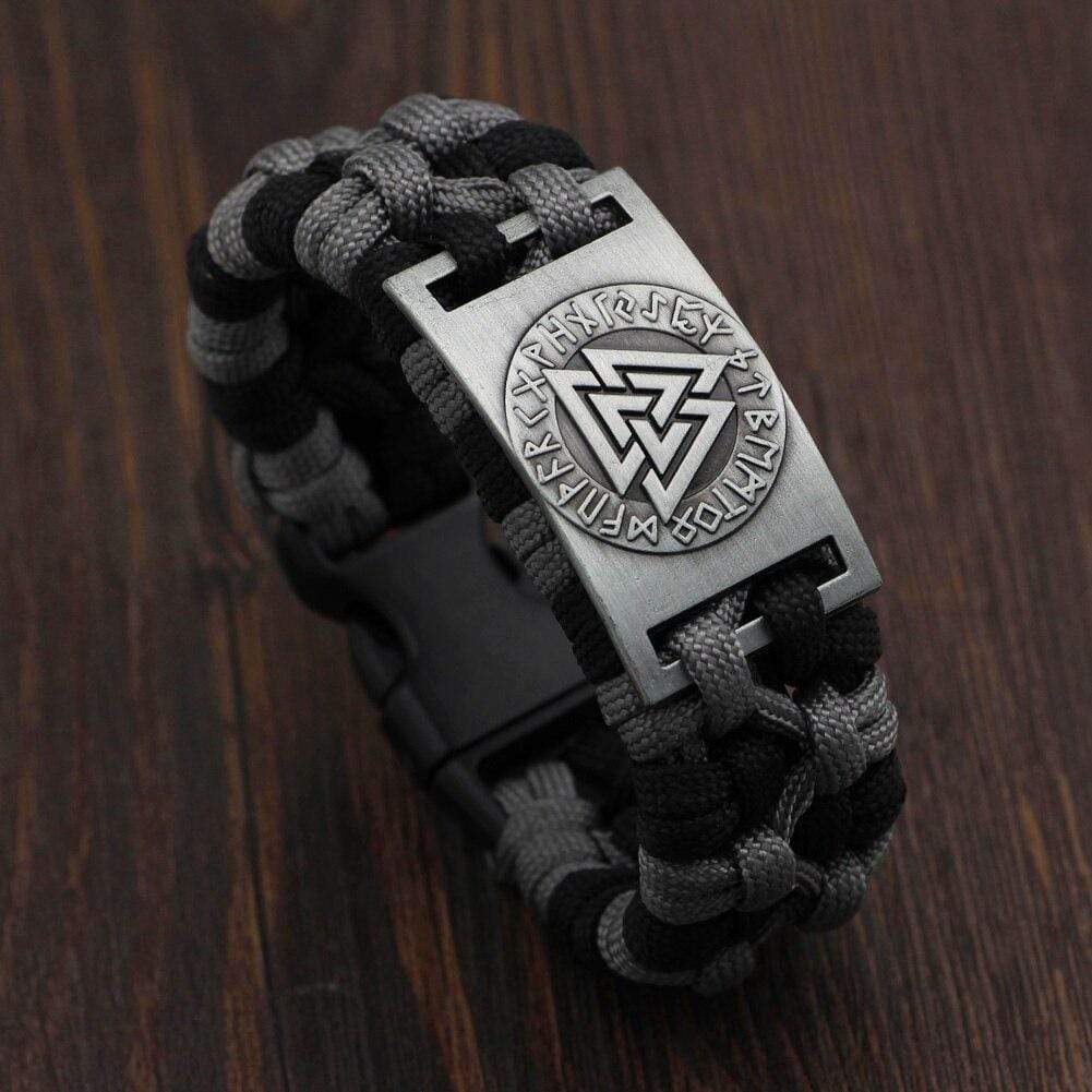 Bracelet Valknut paracorde-HERITAGE VIKING
