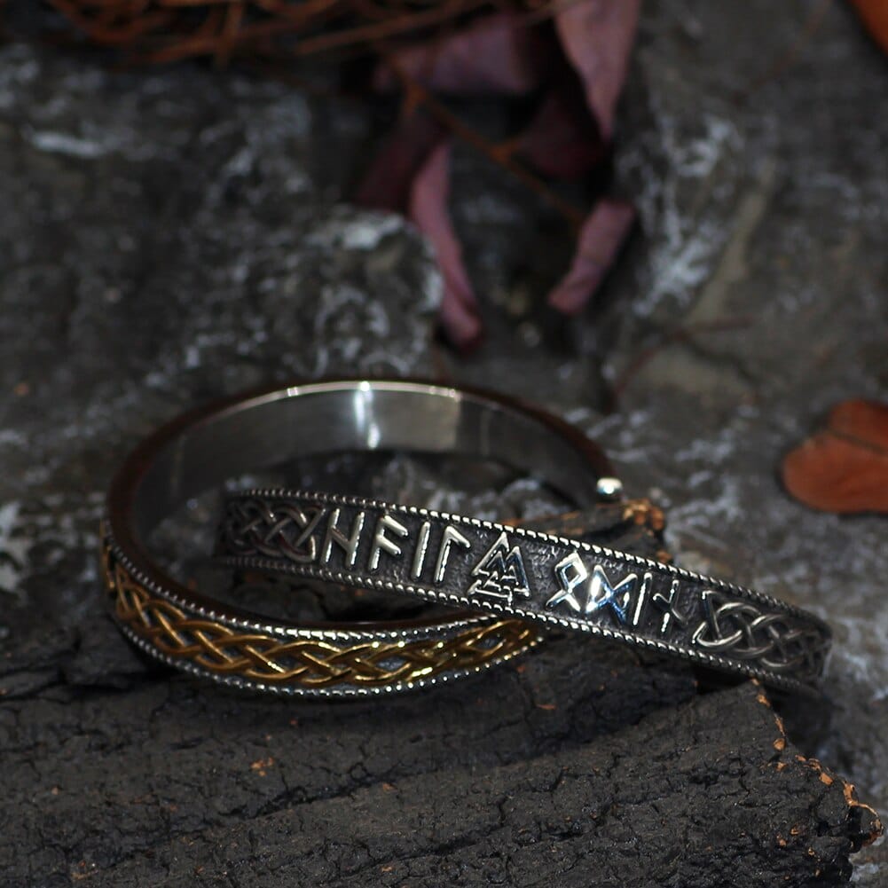 Bracelet Valknut porteur de runes-HERITAGE VIKING