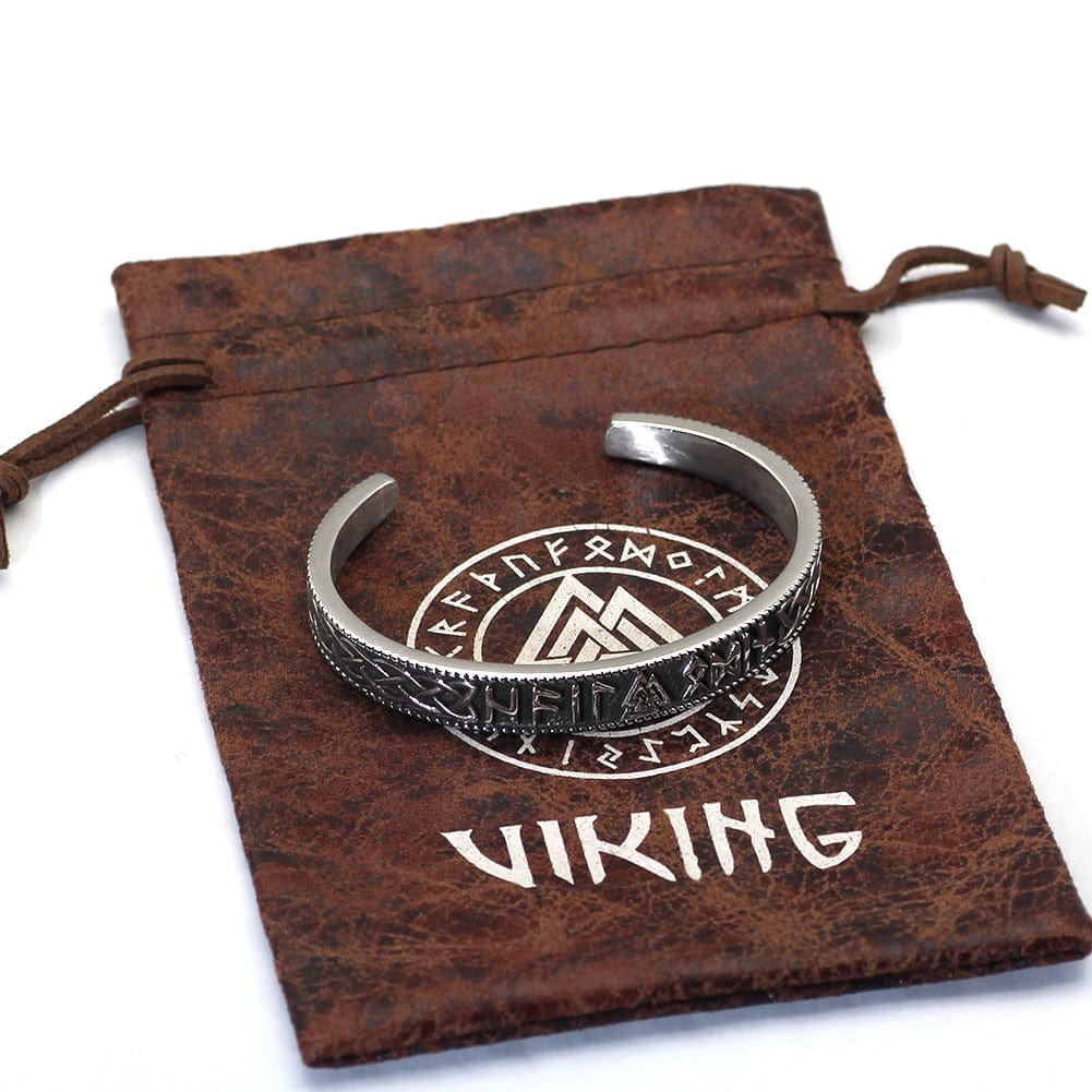 Bracelet Valknut porteur de runes-HERITAGE VIKING
