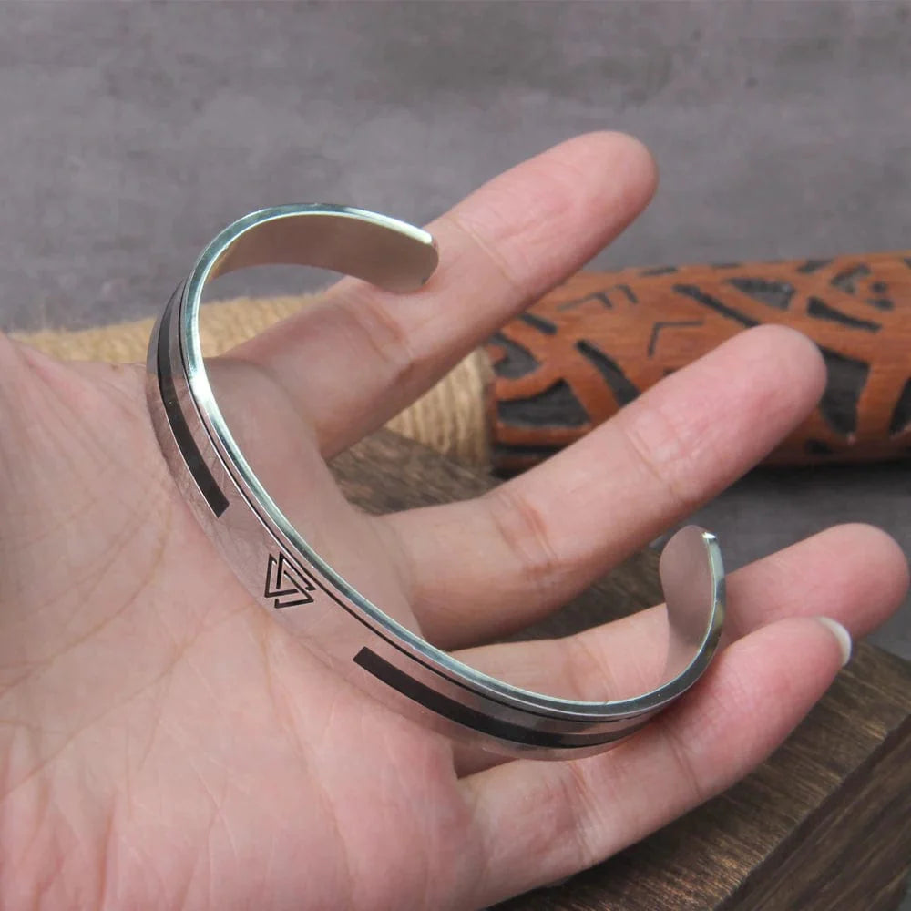 Bracelet Valknut Viking Sobre-HERITAGE VIKING