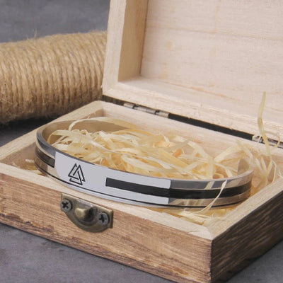 Bracelet Valknut Viking Sobre-HERITAGE VIKING