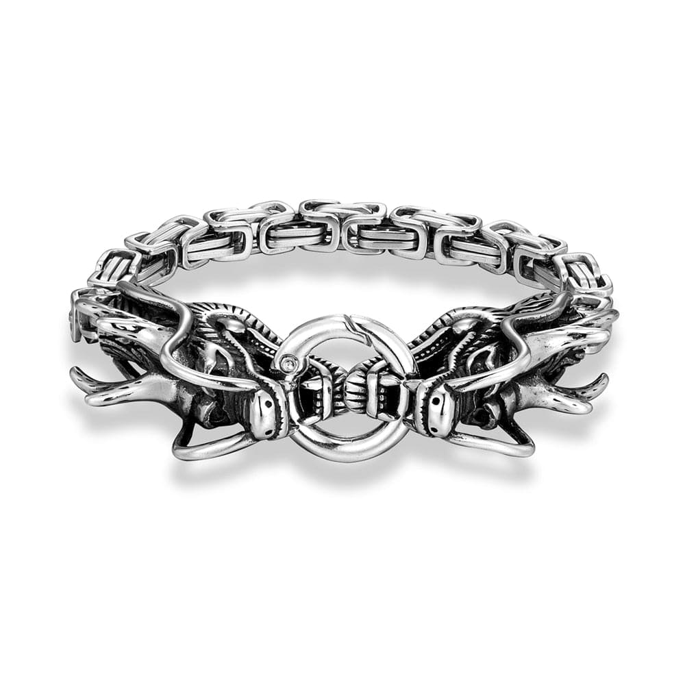 Bracelet Viking - Chaîne d'Ouroboros-HERITAGE VIKING