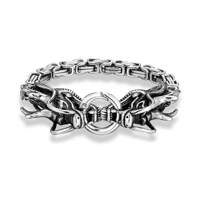 Bracelet Viking - Chaîne d'Ouroboros-HERITAGE VIKING