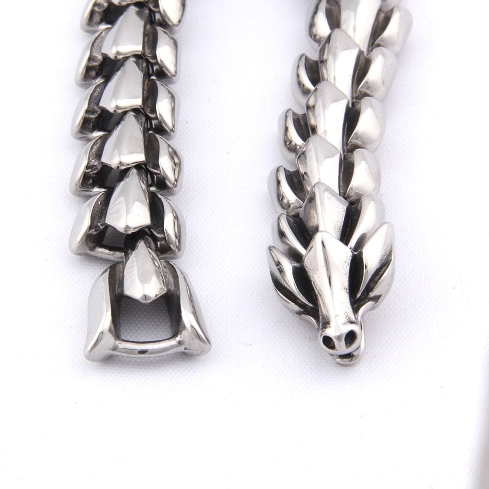 Bracelet Viking en Argent Sterling 925 - Le Splendide Ouroboros-HERITAGE VIKING