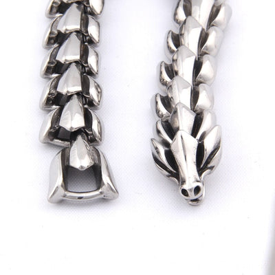 Bracelet Viking en Argent Sterling 925 - Le Splendide Ouroboros-HERITAGE VIKING
